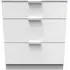 Plymouth 3 Drawer Deep Chest - White Gloss