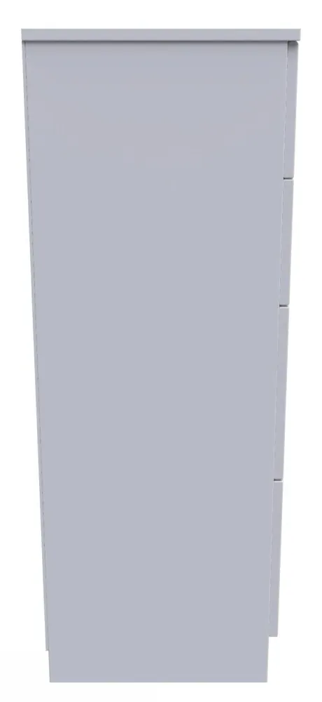 Plymouth 4 Drawer Deep Chest - White, Gloss