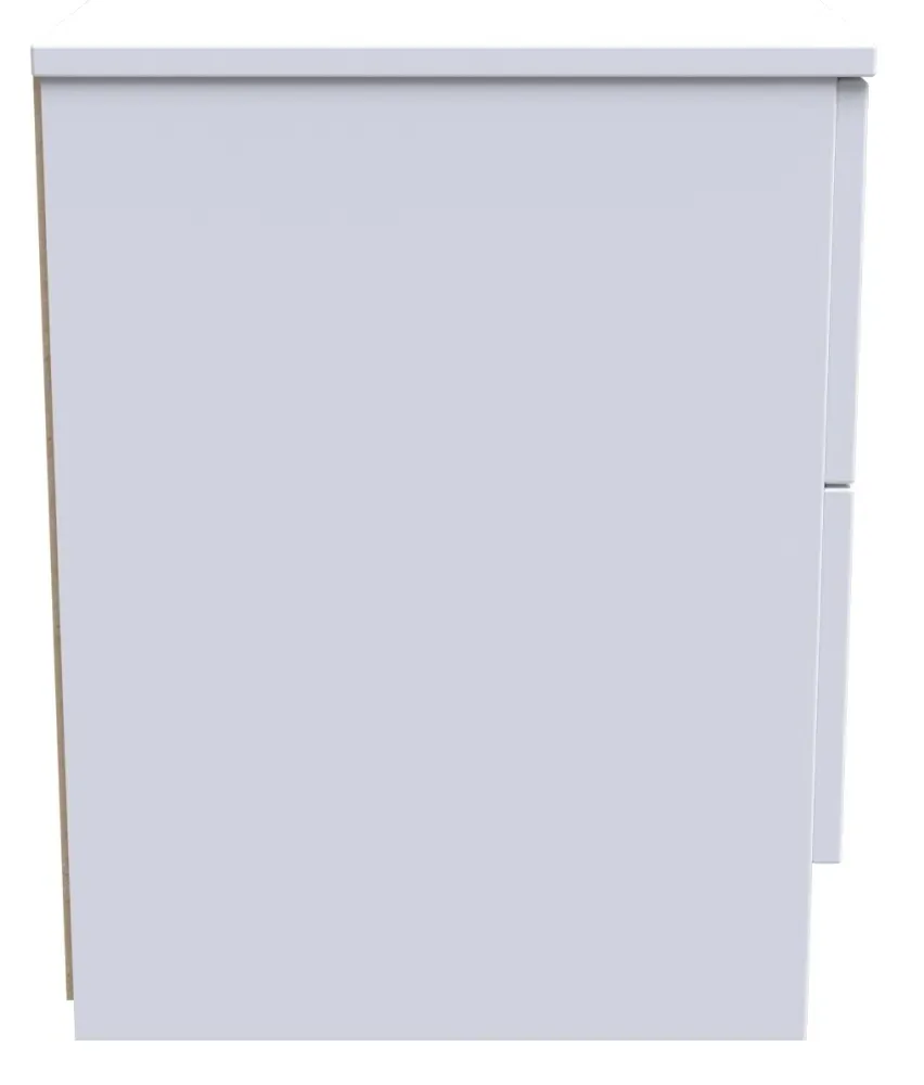 Plymouth Bed Box - White Gloss, Particle Wood