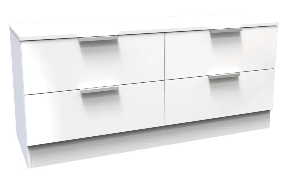 Plymouth Bed Box - White Gloss, Particle Wood