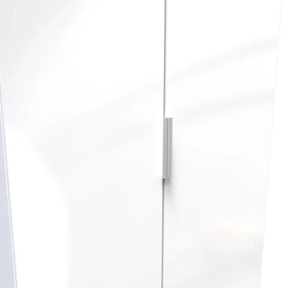 Plymouth Midi Wardrobe - White Gloss