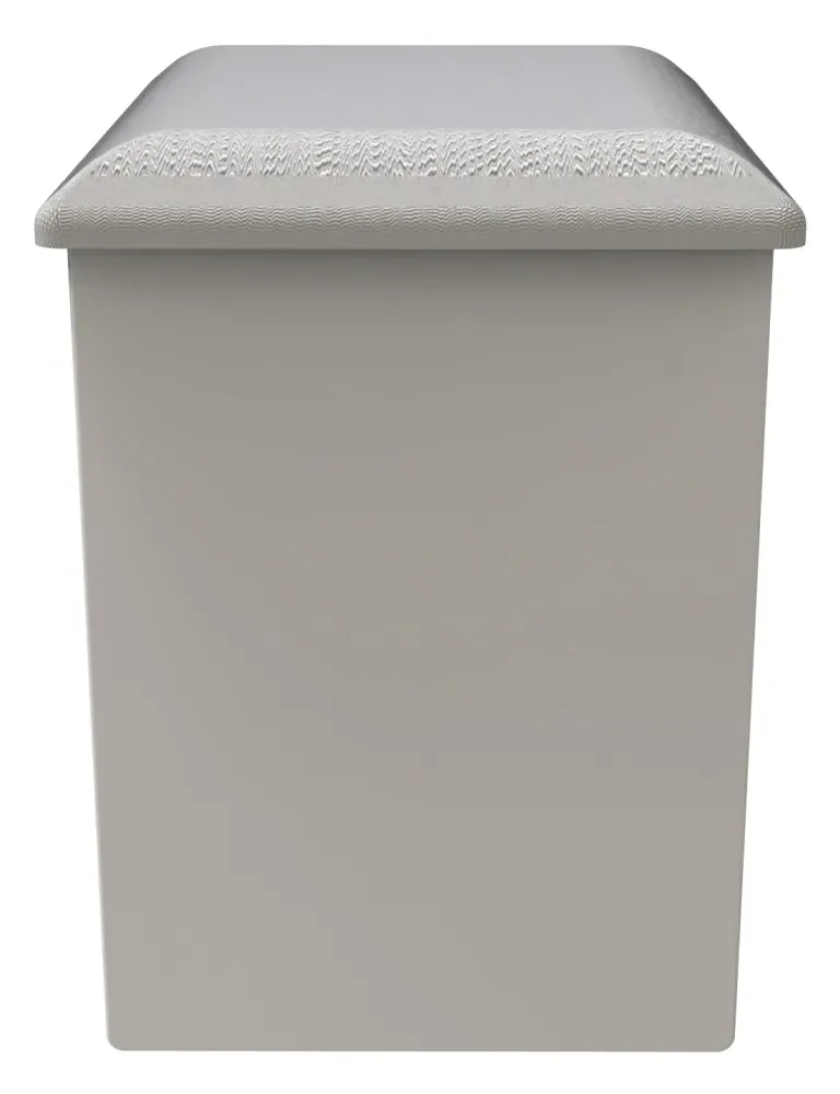 Plymouth Padded Dressing Stool - White Gloss