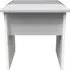 Plymouth Padded Dressing Stool - White Gloss