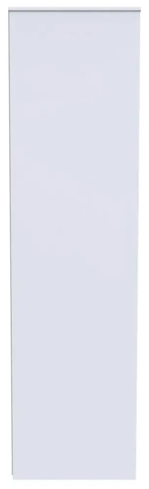 San Jose 2 Door Tall Wardrobe - White, MDF