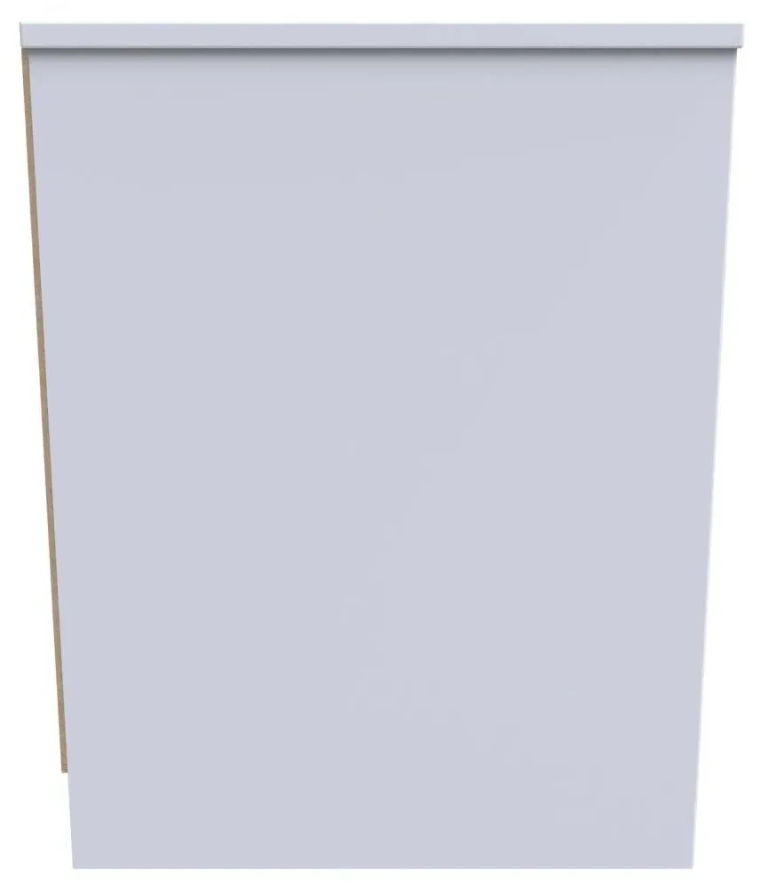 San Jose 2 Drawer Bedside Cabinet - White, MDF