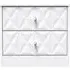 San Jose 2 Drawer Bedside Cabinet - White, MDF