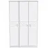 San Jose 3 Door Tall Wardrobe - White, MDF