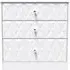 San Jose 3 Drawer Deep Chest - White, MDF