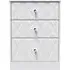San Jose 3 Drawer Deep Midi Chest - White, MDF