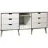 Shanghai 150cm TV Unit with Natural Legs - White