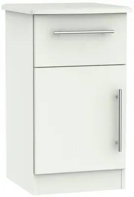 Sherwood 1 Door 1 Drawer Cabinet - Porcelain Matt image