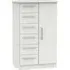 Sherwood 1 Door Midi Wardrobe - Grey