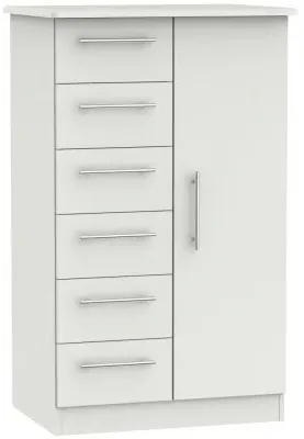 Sherwood 1 Door Midi Wardrobe - Grey
