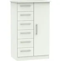 Sherwood 1 Door Midi Wardrobe - Porcelain