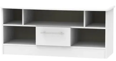 Sherwood 110cm TV Unit with Drawer - Grey