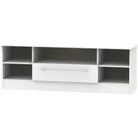 Sherwood 145cm Wide TV Unit with Drawer - Grey