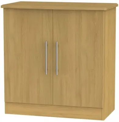 Sherwood 2 Door Hall Cabinet - Oak