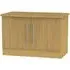Sherwood 2 Door Low Cabinet - Oak