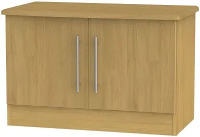Sherwood 2 Door Low Cabinet - Oak