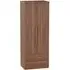 Sherwood 2 Door Tall Wardrobe with 2 Drawers - Walnut