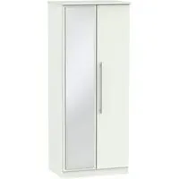 Sherwood 2 Door Wardrobe with Mirror - Porcelain