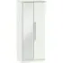 Sherwood 2 Door Wardrobe with Mirror - Porcelain