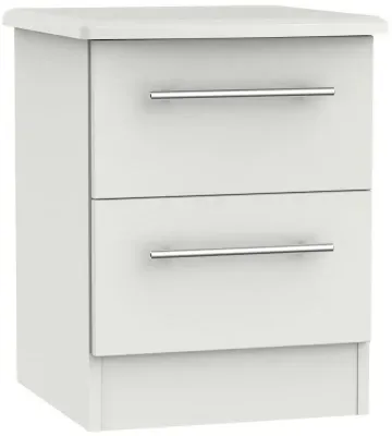 Sherwood 2 Drawer Bedside Cabinet - Grey image