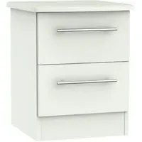 Sherwood 2 Drawer Bedside Cabinet - Porcelain Matt
