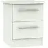 Sherwood 2 Drawer Bedside Cabinet - Porcelain Matt