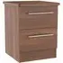 Sherwood 2 Drawer Bedside Cabinet - Walnut