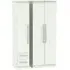 Sherwood 3-Door Wardrobe with 2 Drawers - Porcelain