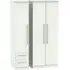 Sherwood 3-Door Wardrobe with Drawers - Porcelain