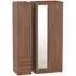 Sherwood 3-Door Wardrobe with Mirror and Drawers - Walnut