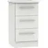 Sherwood 3 Drawer Bedside Cabinet - Grey