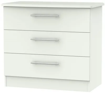 Sherwood 3 Drawer Chest - Porcelain
