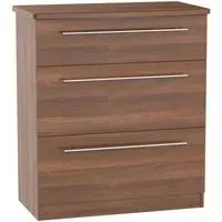 Sherwood 3 Drawer Deep Chest - Noche Walnut