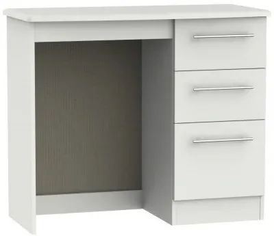 Sherwood 3 Drawer Single Dressing Table - Grey