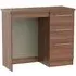 Sherwood 3 Drawer Single Dressing Table - Walnut Effect