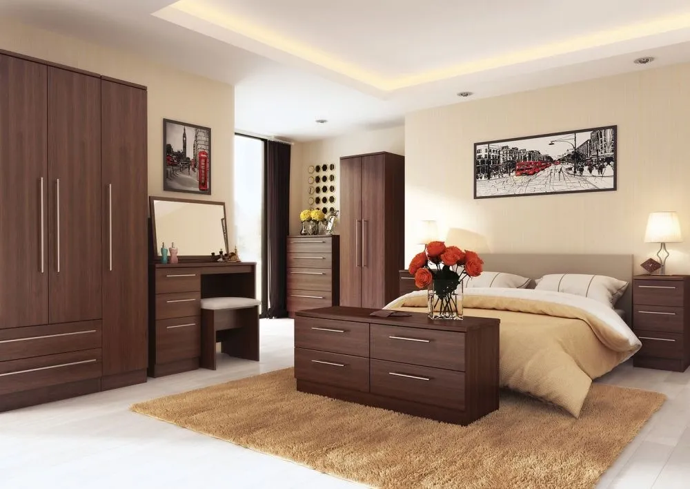 Sherwood 4 Drawer Deep Chest - Noche Walnut