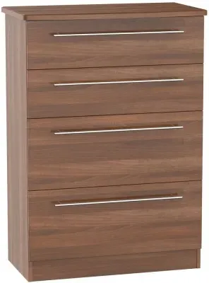 Sherwood 4 Drawer Deep Chest - Noche Walnut image
