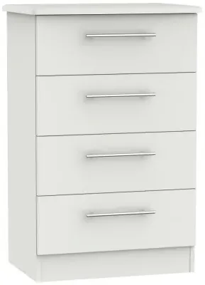 Sherwood 4 Drawer Midi Chest - Grey