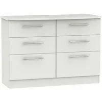 Sherwood 6 Drawer Midi Chest - Grey