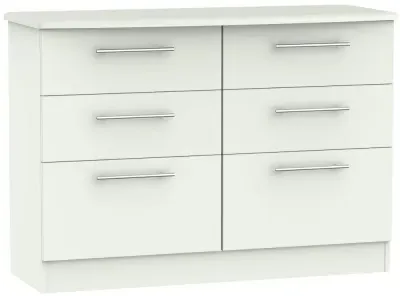 Sherwood 6 Drawer Midi Chest - Porcelain Matt image