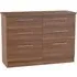 Sherwood 6 Drawer Midi Chest - Walnut