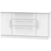 Sherwood Wide Sideboard with Storage - Grey