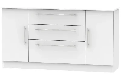 Sherwood Wide Sideboard with Storage - Grey image