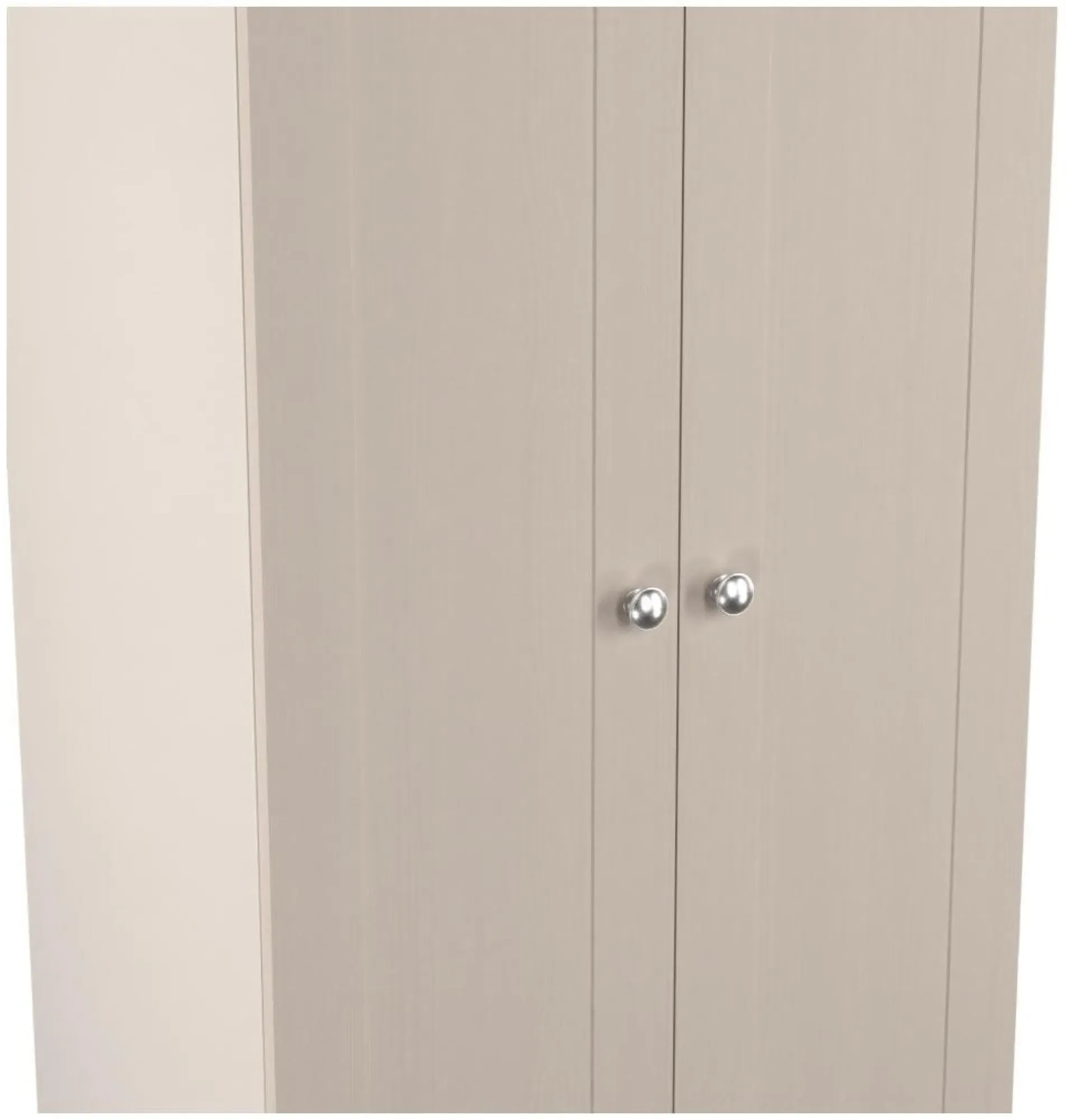 Sussex 2 Door Tall Wardrobe - Cashmere, Oak