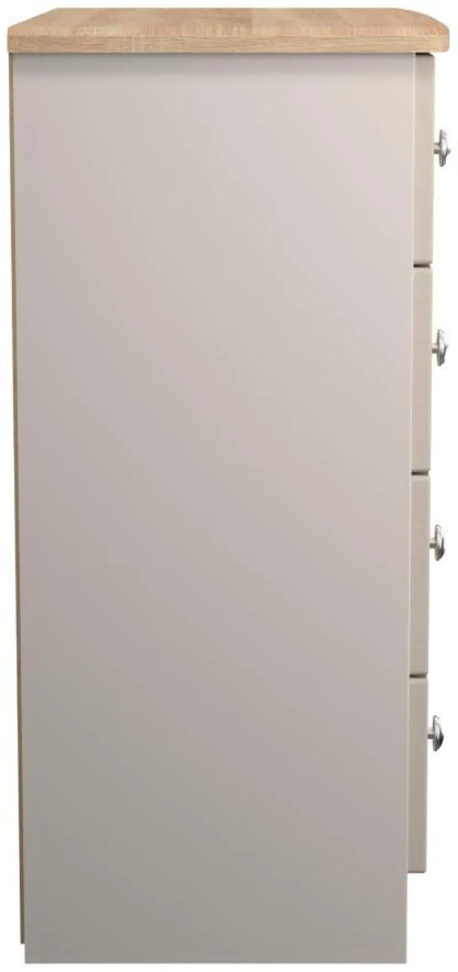 Sussex 4 Drawer Chest - Cashmere, Oak