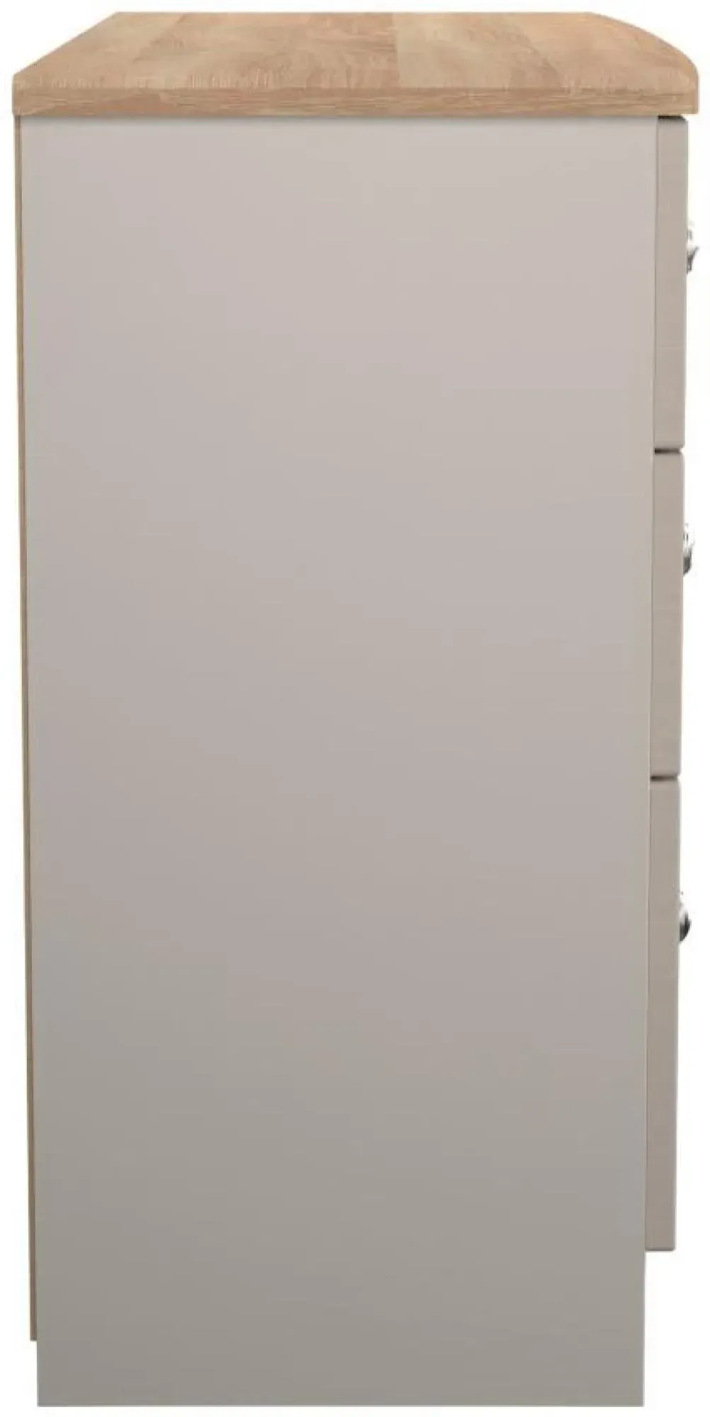 Sussex 6 Drawer Midi Chest - Cashmere, Oak