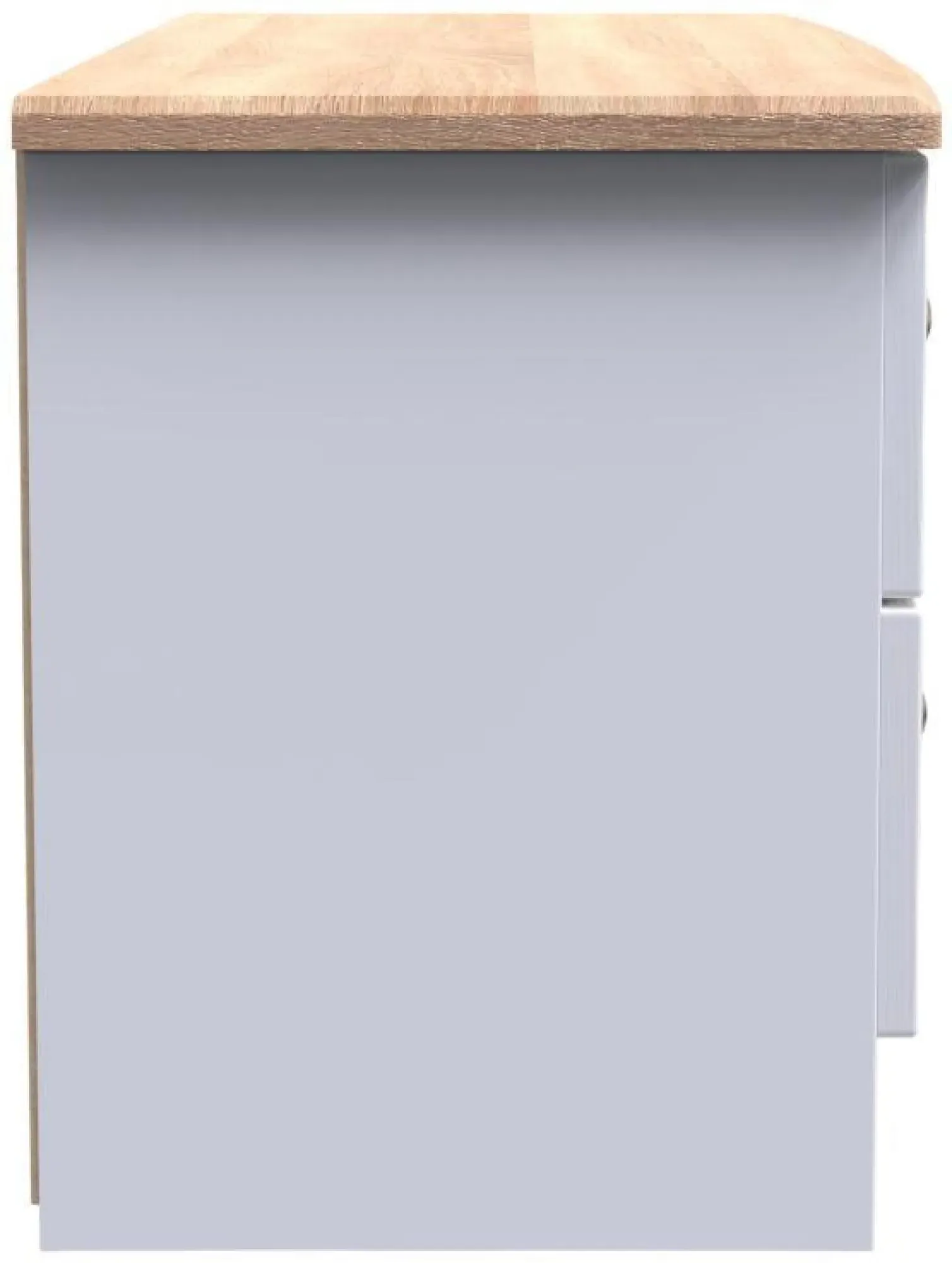 Sussex Bed Box - White, Oak Effect